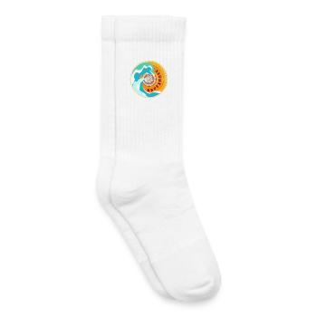 Surfskate Lover - Chaussettes de tennis bio enfant - blanc - Droite