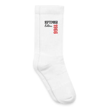 60e anniversaire septembre 1966 - Chaussettes de tennis bio enfant - blanc - Droite