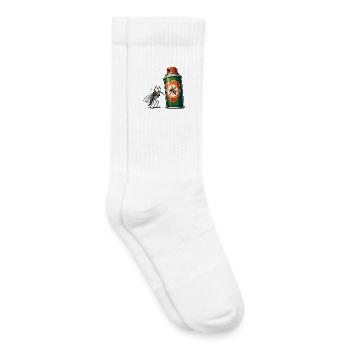 Mosquito vs Spray Can - Kids Tennis Socks - white - Right