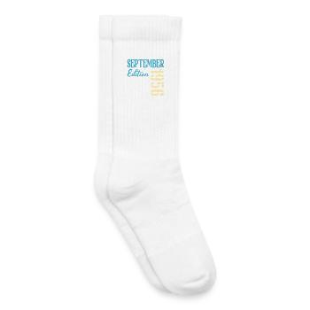 September 1956 - 70th birthday - Kids Tennis Socks - white - Right