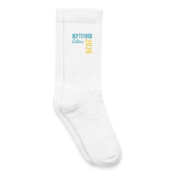 Naissance du bébé en septembre 2026 - Chaussettes de tennis bio enfant - blanc - Droite