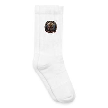 Chef de classe de la Shieldmaiden - Chaussettes de tennis bio enfant - blanc - Droite