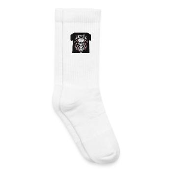 Géométrie du crâne 1776 Triangle - Chaussettes de tennis bio enfant - blanc - Droite