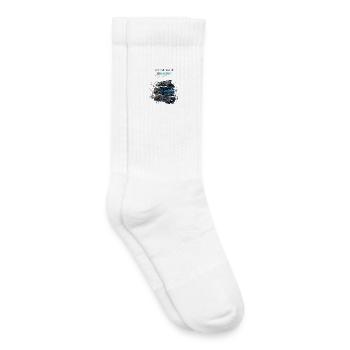 Signal After Midnight Électronique nocturne - Chaussettes de tennis bio enfant - blanc - Droite