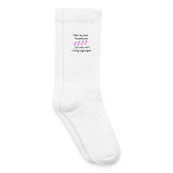 OHNE HUNDEHAARE, HUND, DOGLOVER, TIERLIEBE, HUNDE - Kinder Tennissocken - Weiß - Rechts