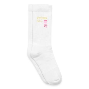September 1997 - 29. Geburtstag - Kinder Tennissocken - Weiß - Rechts