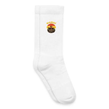 Mama Hungry Baby Bird - Kinder Tennissocken - Weiß - Rechts