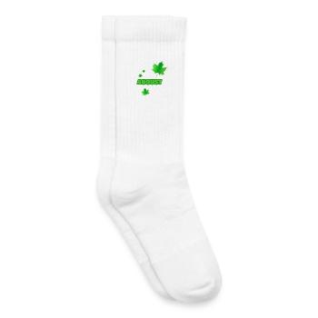Geschenk für August - Kinder Tennissocken - Weiß - Rechts