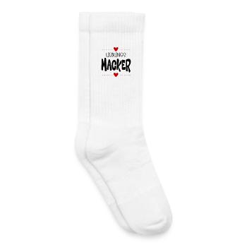 Macker Liebling - Kinder Tennissocken - Weiß - Rechts