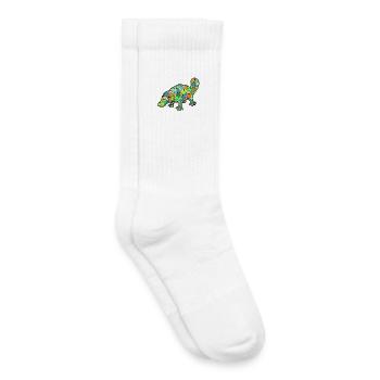 Mosaic Platypus Rainbow Style - Kids Tennis Socks - white - Right