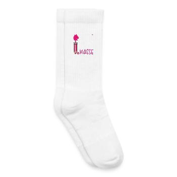 School Enrollment School Child Hobby Horsing - Kids Tennis Socks - white - Right