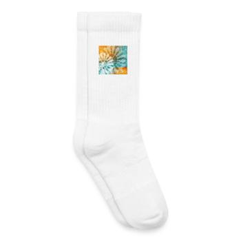 Balearic Islands Tie-Dye - Kids Tennis Socks - white - Right