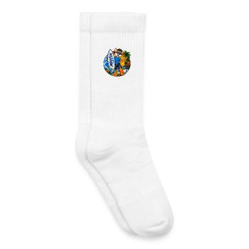 33_Miofox_Surfer4 - Kids Tennis Socks - white - Right