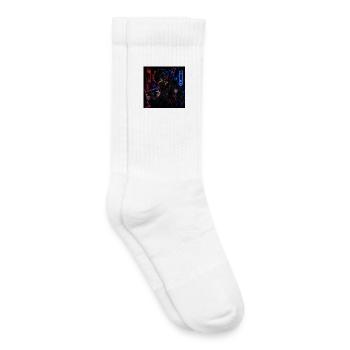 Neon Street Gamer in Anime Style - Kids Tennis Socks - white - Right