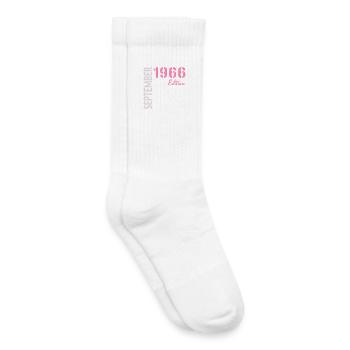 60th birthday, September 1966 - Kids Tennis Socks - white - Right