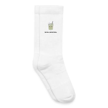 Sweet Emotional Support Matcha - Kids Tennis Socks - white - Right