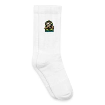 Sloth - Slow Groove - Kids Tennis Socks - white - Right