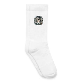 Moon Forest Blossom Trail - Kids Tennis Socks - white - Right