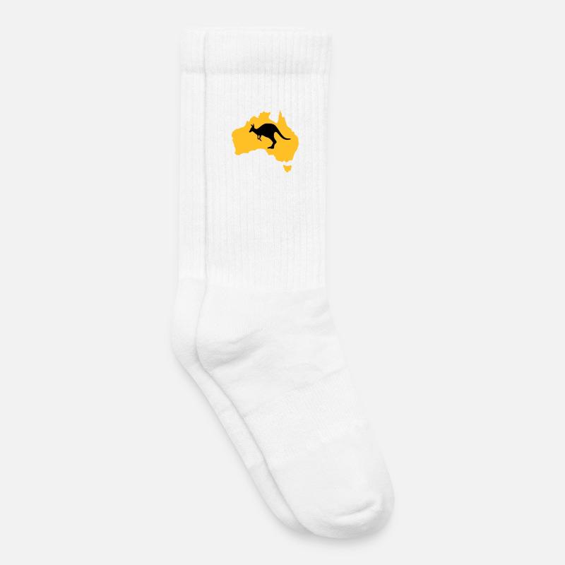 australia - Kids Tennis Socks - white
