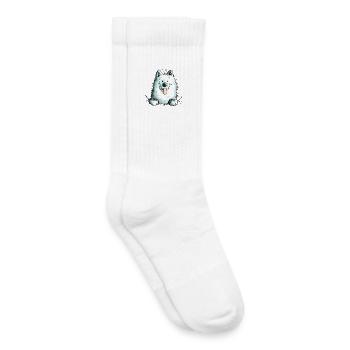 Neugieriger Samojede - Kinder Tennissocken - Weiß - Rechts