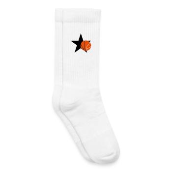 Basketball - Basket Ball - Game - Sport - Player - Kinder Tennissocken - Weiß - Rechts