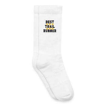 Course à Pied / Running / Jogging / Coureur - Chaussettes de tennis bio enfant - blanc - Droite