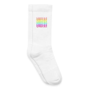 Unikat Bunt - Kinder Tennissocken - Weiß - Rechts