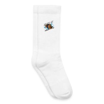 Ziach AN - Probleme AUS | ZiachON! - Kinder Tennissocken - Weiß - Rechts