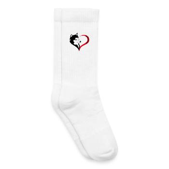 re heart one heart and soul - Chaussettes de tennis bio enfant - blanc - Droite
