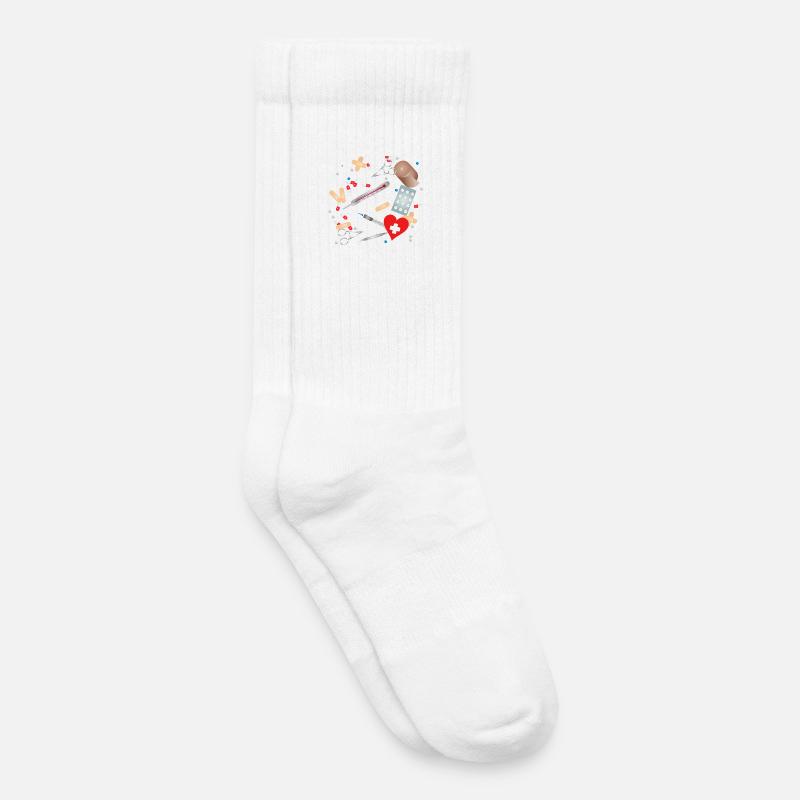 Erste Hilfe Set,Reiseapotheke oder Hausapotheke - Kinder Tennissocken - Weiß