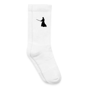 Aïkido Iaido - Chaussettes de tennis bio enfant - blanc - Droite