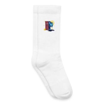 Blue Ink Spirits - Big Bad Wolf at the Door - Kids Tennis Socks - white - Right
