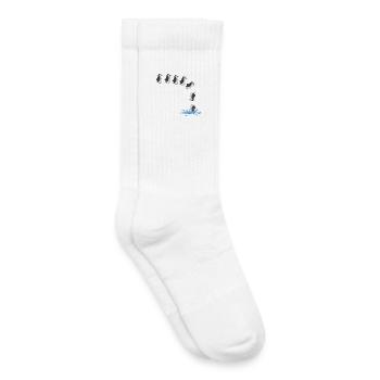 t-shirt pingouin - Chaussettes de tennis bio enfant - blanc - Droite