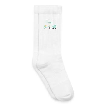 Opa 2026 Geburt Junge Vorlage personalisierbar - Kinder Tennissocken - Weiß - Rechts