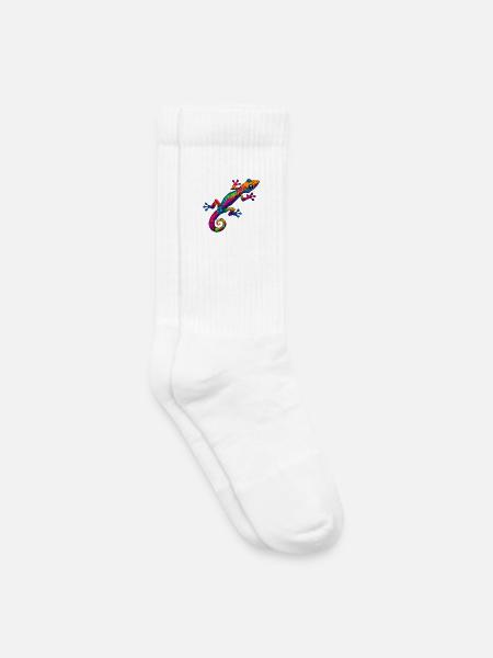 Gecko - Kinder Tennissocken - Weiß