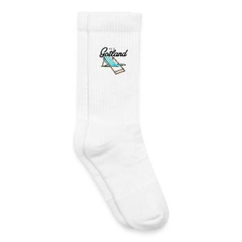 This is Gotland Beach Chair - Kids Tennis Socks - white - Right