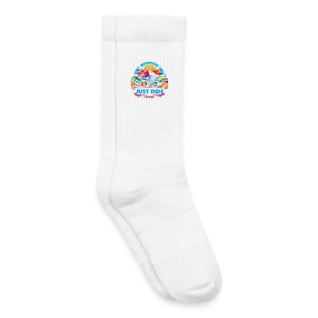 Juste Rouler à Vélo - Just Ride - Chaussettes de tennis bio enfant - blanc - Droite