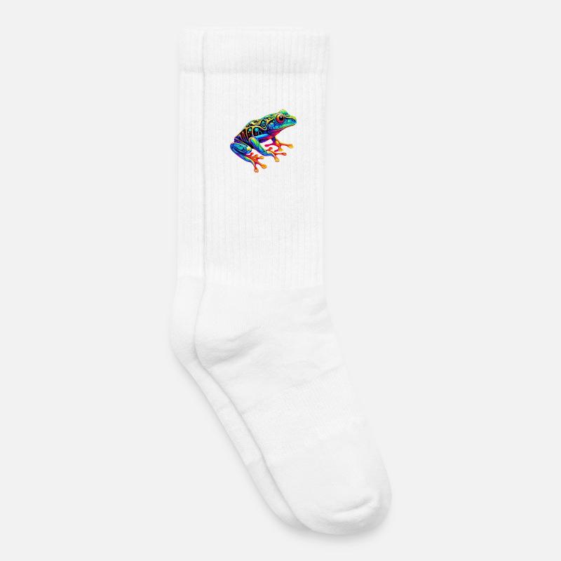Frosch - Kinder Tennissocken - Weiß