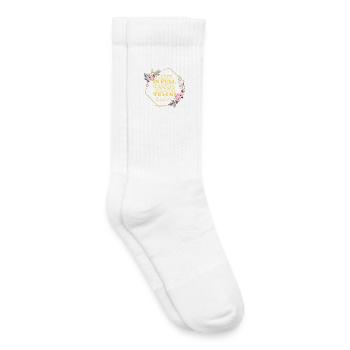 Cadre floral Love in Full Bloom - Chaussettes de tennis bio enfant - blanc - Droite