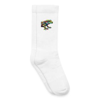 Gecko - Chaussettes de tennis bio enfant - blanc - Droite
