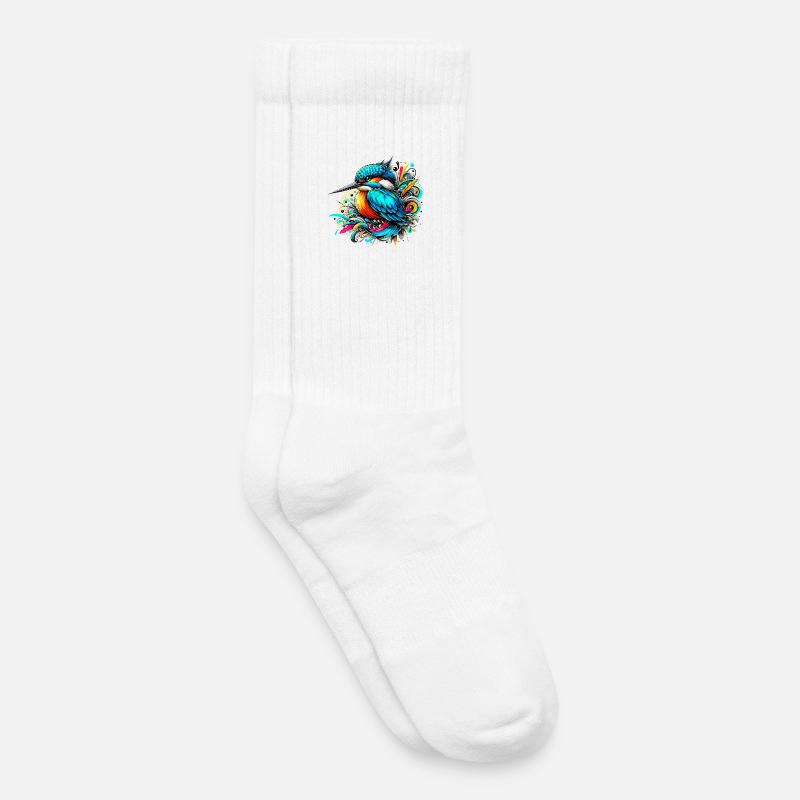 Eisvogel - Kinder Tennissocken - Weiß