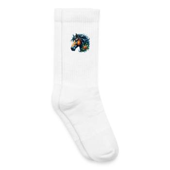 Horse - Kids Tennis Socks - white - Right