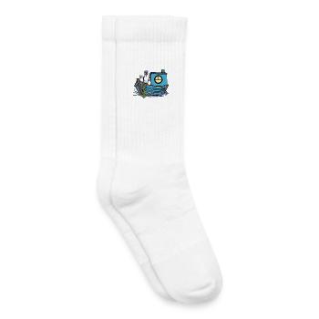 Mouettes Marins Bateau de pêcheur Bateaux de marins - Chaussettes de tennis bio enfant - blanc - Droite