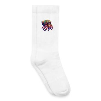 Hermit crab - Kids Tennis Socks - white - Right