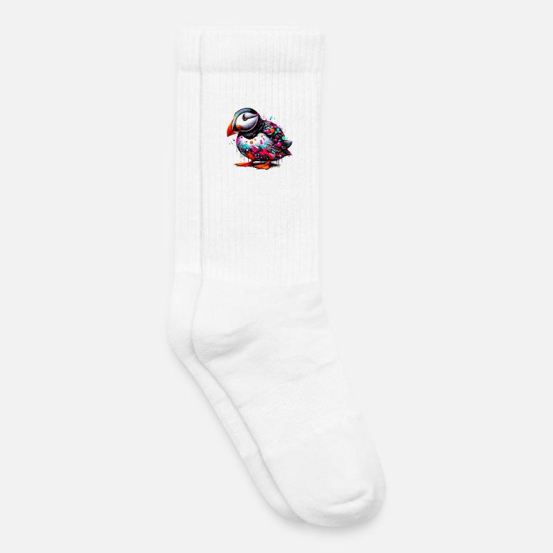 Papageitaucher - Kinder Tennissocken - Weiß