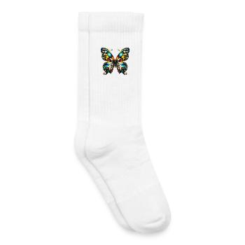 Butterfly - Kids Tennis Socks - white - Right
