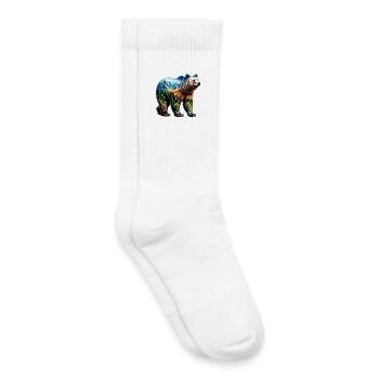 Bär - Kinder Tennissocken - Weiß - Rechts