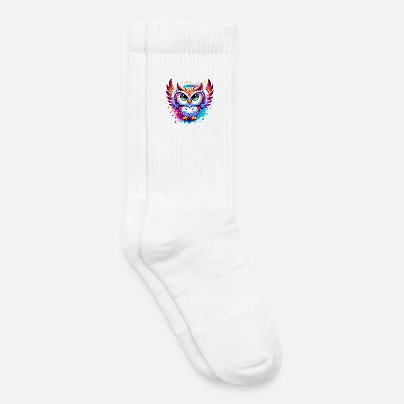 Eule - Kinder Tennissocken - Weiß