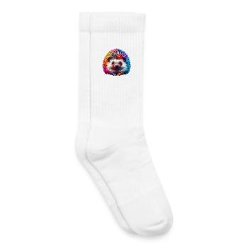 Hérisson - Chaussettes de tennis bio enfant - blanc - Droite