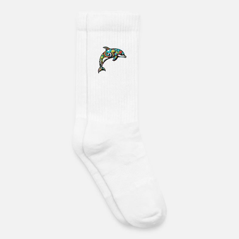 Delfin - Kinder Tennissocken - Weiß